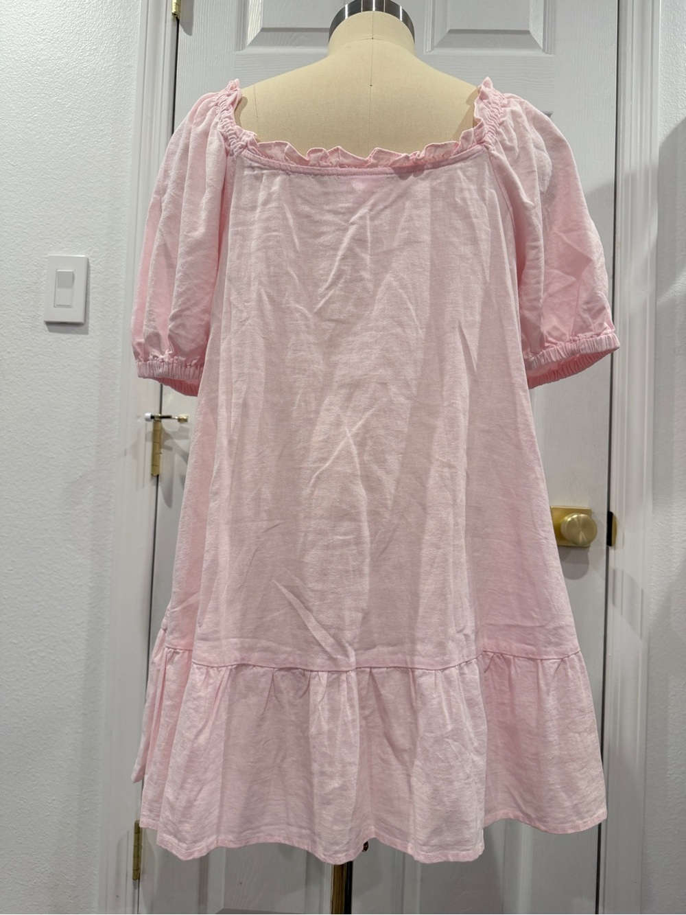 Stoney Clover Lane x Target Light Pink Ruffle Button-Front Dress - M - Picture 5 of 14